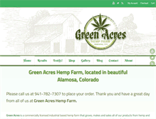 Tablet Screenshot of greenacreshempfarm.com